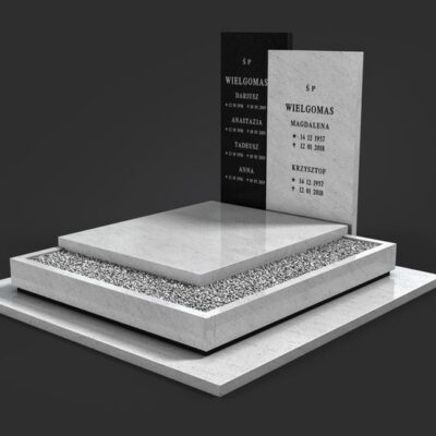 Modèle Cubique Blanc et Noir Granit Importé Modèle Cubique Blanc et Noir Granit Importé