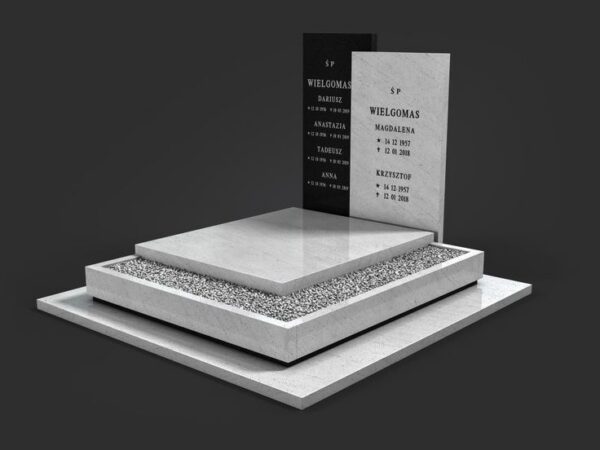 Modèle Cubique Blanc et Noir Granit Importé Modèle Cubique Blanc et Noir Granit Importé